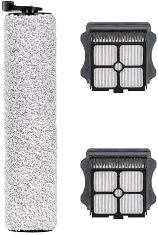 (3 Piezas) iFloor 3 Rodillo De Cepillo De Repuesto y Filtros Hepa Compatibles Con Tineco Floor One S3/ iFloor 3, Aspiradora Inalámbrica Húmedo/Seco, 1 Rodillo De Cepillo, 2 Filtros Hepa, Repuestos
