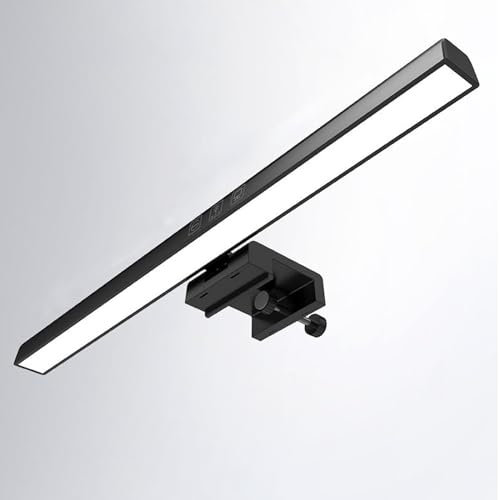 Dimmable Computer Monitor Lamp with Touch Control and 60 Minute Timer Eye Caring LED Monitor Light Bar 50CM Angle Adjustable Space Saving Design No Screen Glare