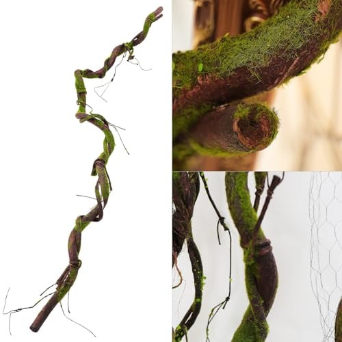 180 cm / 70,9 pollici ramificato artificiale viti parete giardino piante sospese false in rattan tronco canna per camera da letto