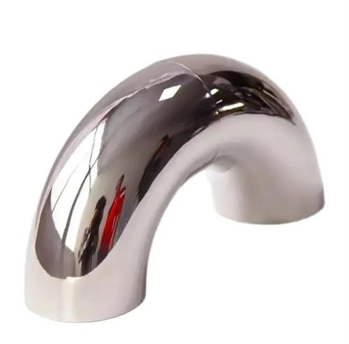 SQOFHFB Auto-Endrohre 1 Stück 304 Edelstahl-Winkel 90-Grad-Winkel, 1,5 Mm Dick 51 M 60 Mm 63 Mm 76 Mm Sanitär-Stumpfschweißen Auspuffblende(63mm)