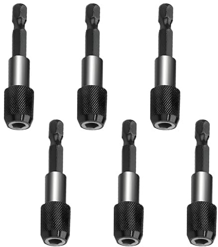 6 Pcs Magnetic Bit Holder, Magnetic Drill Bit Holder Adapter Quick Release Hex Bit Holder 60mm, Suitable for Drill Bits, Batch Heads, and Other Transfer Tools