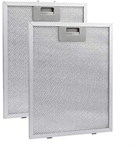 EffiFish Metall-Fettfilter, Dunstabzugshaube, Metall-Fettfilter, 300 x 240 x 9 mm, 5 Schichten, Edelstahl, Dunstabzugshaube, Fettfilter, Abluftöffnungen für Zuhause, Küche, 2 Stück