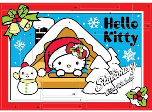 HELLO KITTY ADVENT CALENDAR STATIONERY SET 2026 Advent Calendar Stationery Set, Official Licensed 24-Day Christmas Countdown with Daily Surprise Gifts, Fun Collectible Holiday Stationery for Kids