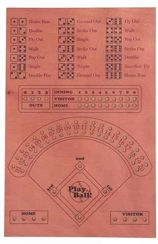 Baxnore Baseball-Würfel-Brettspiel, hochwertiges Baseball-Kampfspaß-Tischspiel aus Holz mit Würfelmurmeln für Familie, Freunde, Erwachsene, Party, Urlaub, Zusammenkünfte, 25 x 38 c