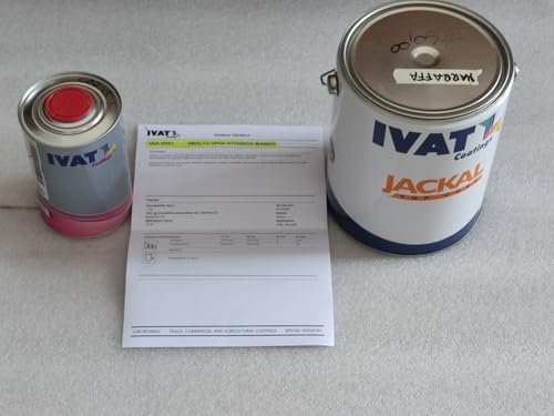 Generico IVAT Jackal Vernice per Alimenti Bianco, Smalto Epossidico Atossico, 3 kg con 1 kg Resina, con Certificazione Alimentare