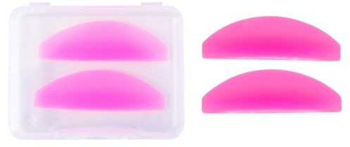 FUHAMJ 2 Cuscinetti Per Lifting Delle Ciglia Autoadesive Fascia Per Permanente Delle Ciglie Rapida Ed Efficace Cuscinetti Riutilizzabili Bigodini Laminazione Ciglia (Fucsia)
