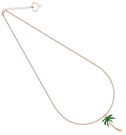 Maman et Sophie Choker gcpab Collier ras du cou avec avec palmier Grand émail vert