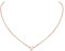 ChicSilver Rosegold Kette mit Triangel Anhänger, 925er Sterling Silber Triangel Halskette, Minimalisitischer Schmuck für Weihnachten/Valentinstag/Geburtstag