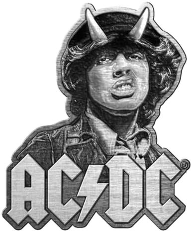 AC/DC METALL PIN # 30 ANGUS YOUNG ANSTECKER BADGE BUTTON - 4x3cm