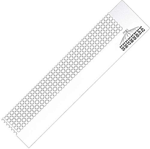 Xinlie Diamant Zeichenwerkzeug Lineal-Punkt-Bohrer-Werkzeug Diamond Drawing Tool Painting Embroidery Painting Stickerei Kunst Handwerk Zeichnung Punkt Bohrer Stickerei Masche Lineal (240 Löcher)