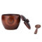 VIFERR Pot à épices, Sucrier en Bois Pot à Sel avec Cuillère et Couvercle Vintage Cruet Boîte de Sauce Outil de Cuisine Spice Jar