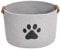 Geyecete Round Dog dog toy basket storage weave Rope Storage Basket Pet/Doy Toy Box Dog Storage Basket-Gray