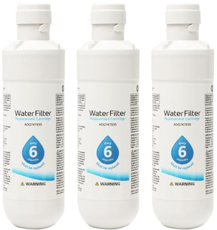 Refrigerator Water Filter, LT1000p Water Filter Replacement for Kenmore9980, Universal External Replaceable Fridge Water Filter Home Remover White(Size:3pcs/Set)