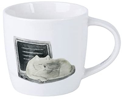 Maxwell & Williams DX1214 Feline Friends Tasse en porcelaine Multicolore 400 ml