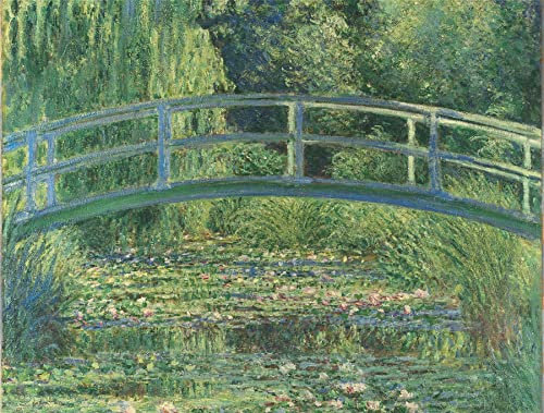 National Gallery 1000 Piece Jigsaw Puzzle - The Water-Lily Pond - Made In The UK - Incredibly Detailed - Hi-def Image - 100% Recycled Puzzle Board