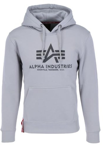 Alpha Industries Basic Hoody Kapuzensweat für Herren Pastel Grey