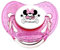 Ciuccio ciuccio personalizzato nome Minnie occhiali, Senza BPA, Silicone, BE042