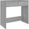 vidaXL Escritorio de Madera contrachapada Gris Sonoma 80x40x75 cm