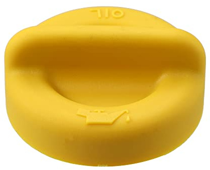 X AUTOHAUX Engine Fuel Tank Cap Gas Oil Filler Plug Cover for Alfa Romeo | with Gasket, Replace 55187763, Yellow, for Alfa Romeo 159 2006-2010