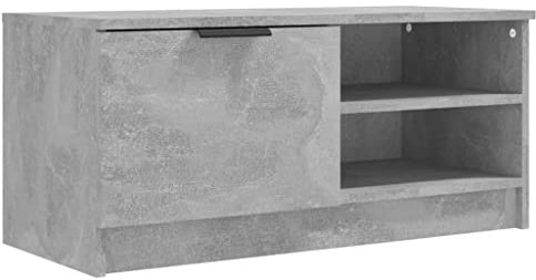 vidaXL TV Cabinet Living Room Furniture Media Unit HiFi Side Cabinet Sideboard Entertainment Centre TV Console Concrete Grey Engineered Wood