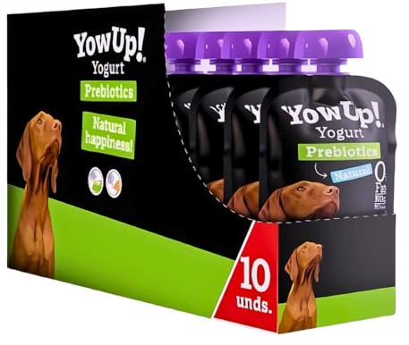 Natural 100% Galician Lactose Free Yogurt for Dogs YowUp! | LolitosPets (115g (Pack of 10))