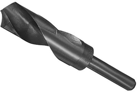 CoCud Réduit Tige Foret Pointe, 26mm Coupe Bord 1/2 Tige, Nitrure Enduit Haut Vitesse Acier 9341 Tordu Foret Forage - (Applications: pour Inox Acier Metal Bois)