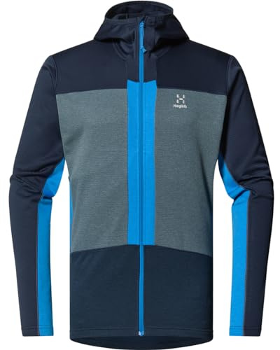 Haglöfs Herren ROC Flash Mid Hoodie Jacke, tarn Blue-Steel Blue, XXL