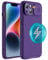 Hitaoyou for iPhone 14 Plus Case Compatible with Magsafe, iPhone 14 Plus Camera Protection Case [Support Wireless Charging] with Slide Lens Cover,Slim Magnetic Case for iPhone 14 Plus 6.7,Purple