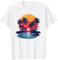 Tropischer Paradiesstrand mit Palmen T-Shirt