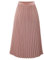 Generisch Rock Damen Sommer Faltenrock Damen Lang Plisseerock Elegant Elastisch Chiffon Rock Midi Sommerrock High Waist Strandrock M A Rosa