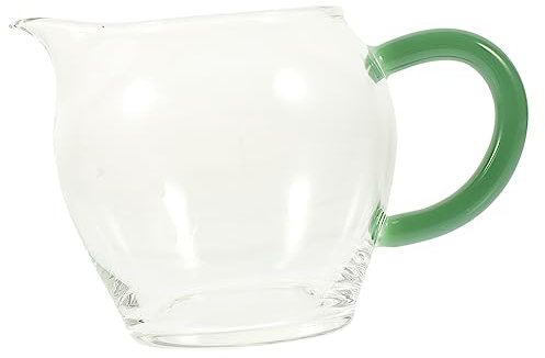 Mikinona Family Porcelain Gravy Boat Espresso Sauce Pitcher Salad Dressing Dispenser Clear Sauce Boat Gravy Bowl Tea Gravy Boat Punch Bowl with Ladle Gravy Separator Tea Cup Glass Fair Cup