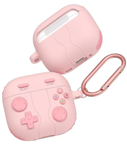 RanTuo Auriculares Bluetooth Funda Compatible con AirPods 4, TPU Suave, a Prueba de Polvo, Carcasa Compatible con AirPods 4.(Rosa Claro)