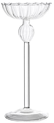 CVNIMV Bougeoir de Style européen rétro à Rayures sur Pied Haut, Chandelier de décoration pour la Maison, Ornements, Accessoires de dîner aux chandelles, décorations de fête de