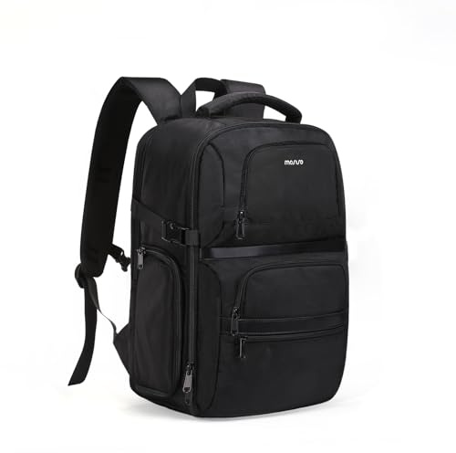 MOSISO Camera Backpack, DSLR/SLR/Mirrorless Camera Case, Side Quick Access Photography Travel Bag with 15-16 inch Laptop Compartment&Rain Cover&3 Front Pockets Compatible with Canon/Nikon/Sony, Black