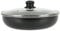 Crealys 523578 Sauteuse Aluminium pressé noir Ø 28 cm H 7 cm + Couvercle vapeur en verre, Revêtement anti-adhésif sans PFOA, compatible manche DECLIC NEW (non inclus) - Tous feux dont induction