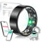 Lozltx Smart Ring Android【JZ5.0-Chip】 Smartring 【Militärgeprüftes Titan-Design & IP68】 Fitness Ring- 22-Sprachen-Support Smartringe für Damen & Herren-Schwarz #8