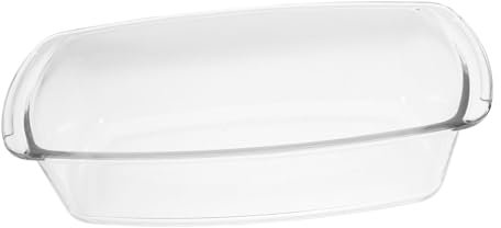 Didiseaon High-Temp Glass Baking Sheet Enamel Pan Large for Rectangular Desserts Tart Cheesecake Baking