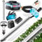 MASKO® Akku Heckenschere Profi Hecken & Strauchschere 57cm Schnittlänge Inkl. Handschuhe, Schutzhülle & 21V Akku 2,0 Ah mit Ladegerät, 27mm Zahnabstand Dual Schnittklingen Verstellbarer Griff Weiß