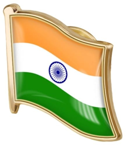 India Flag Brooch Pin, Metal India Flag Lapel Pin Indian Flag Pins Badge Souvenir Gifts for Men Women Hat Clothes Backpack