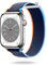 ONEFLOW Nomad Strap Kompatibel mit Apple Watch Ultra 2 (49mm) Armband Outdoor aus Nylon Stoff, Sportarmband mit Klettverschluss, Textil iWatch Armbänder Damen Herren Sport, Ocean Abyss