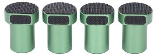 4Pcs Aluminum Alloy Woodworking Bench Dogs with Non Slip Pads 20mm Quick Release Workbench Dog Hole Accessories for MFT Workbench Tops Woodworking Enthusiasts