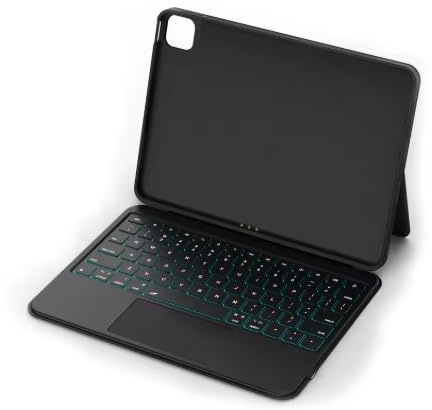 Smart Magnetic Keyboard Case for iPad Pro & iPad Air, Pogo Pin Connector, Detachable Backlit Keyboard, No Charging Required, Tablet Powered Protective Stand Cover (Air 6 11 2024 M2)