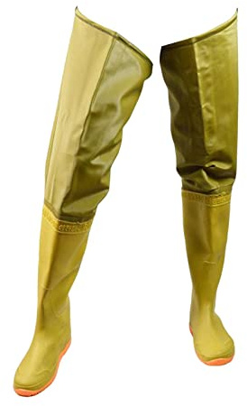 ZYIHNIRB Hüftstiefel, wasserdichte Hüftstiefel, rutschfest mit Schnalle, Flussstiefel für Damen Und Herren, Wathosen für Schlammarbeiten Und Gartenarbeit, 41