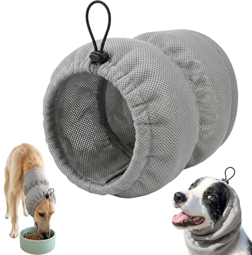 Snood Chien Cocker – Cache Oreille Chien Anti Épiler, Protège Oreille pour Chien à Longues Oreilles, Réduit Les Tâches Pendant Les Repas (M 28 * 27)