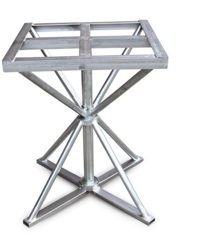 PETSOLA Lackierständer mit Drehteller Drehbar Lackiertisch 360° Drehgestell für Handwerker, Heimwerker, Lackierarbeiten, Werkstatt, 50x50x60 cm