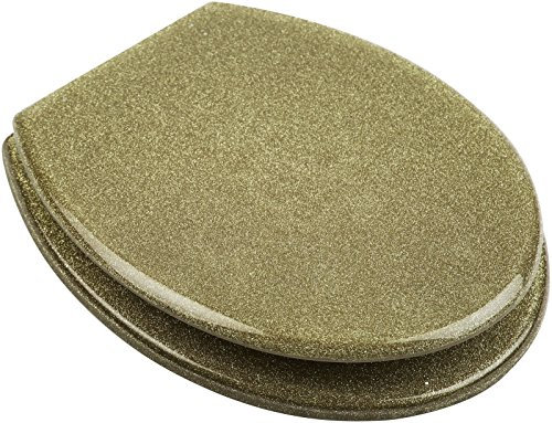 Glitter Toilet Seat Range Novelty Glitzy Sparkle Resin Bathroom Soft Slow Close Gold Glitter