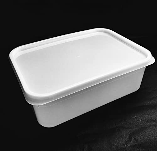 ACME Food Safe 2 Litre Ice Cream Container Tub with lids/Plastic Food Storage Container with Lids (40)