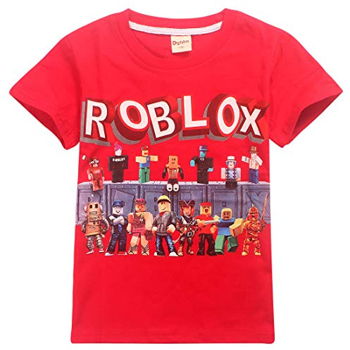 Youtube T-Shirt für Kinder, Familienspiele, Spielteam, T-Shirt aus Baumwolle, atmungsaktiv, für Mädchen und Jungen, Rot 3, 11-12 Jahre