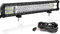 Willpower 23 Zoll 324W LED Arbeitsscheinwerfer Bar mit 12V Kabelbaum, led balken für Auto Bagger Anhänger Traktoren LKW SUV offroad