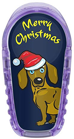 Aufkleber Sticker für Dexcom G6 Sensor 2x Christmas Dackel myDili Diabetes